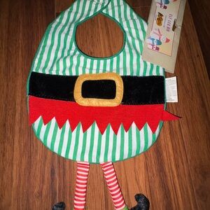 New Cracker Barrel Elf Leg Bib